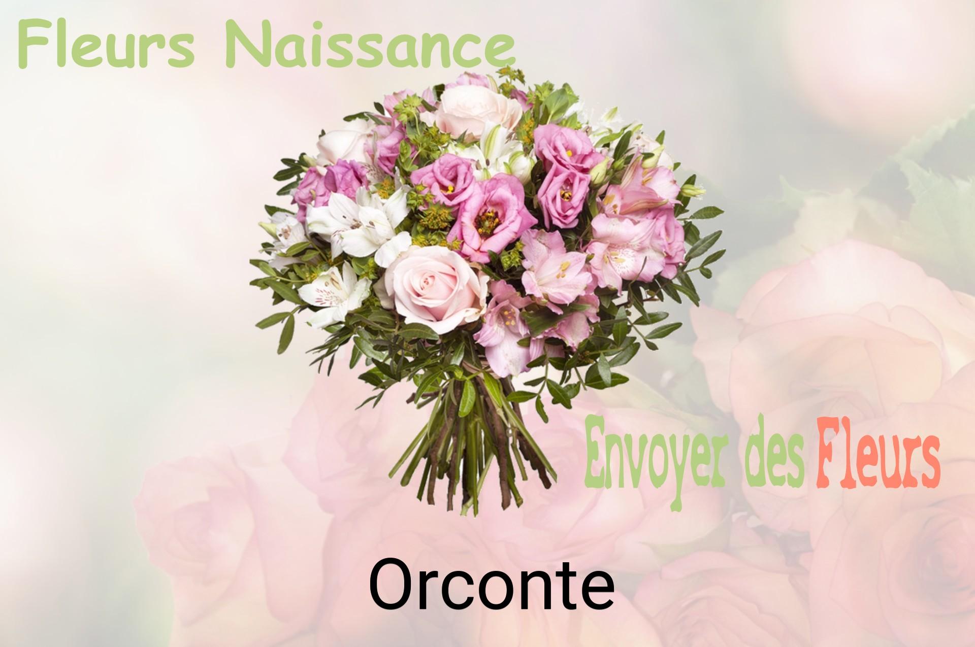 Bouquet de fleurs de naissance livré à Orconte